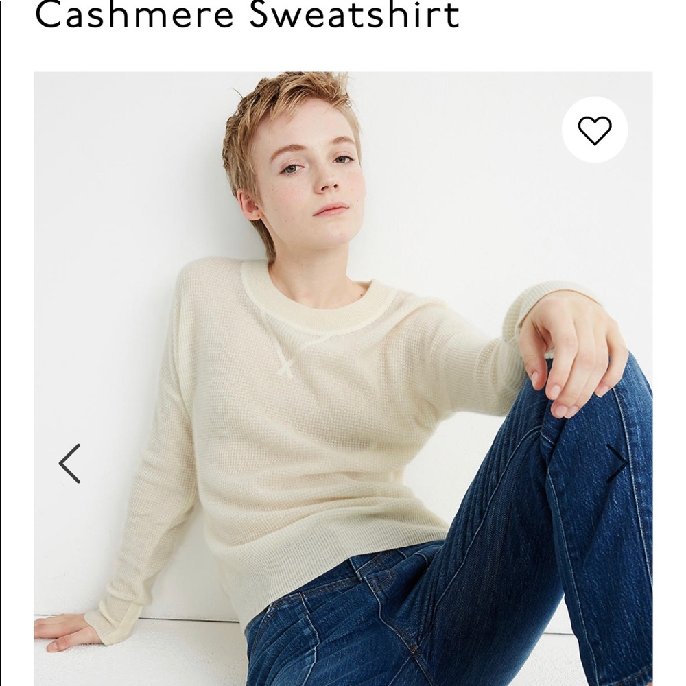 Madewell Cashmere Sweatshirt (100% Cashmere)